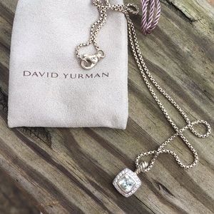 David Yurman Petite Albion Green Necklace